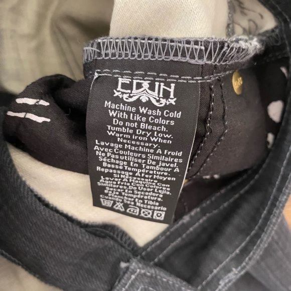 EDUN Retro High Rise Flare leg stretch jeans in Light black Size 26 NWT - Picture 8 of 12